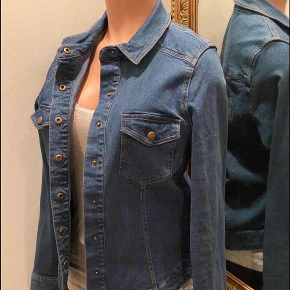 FREE PEOPLE | jean jacket (stretch) | L - Picture 5 of 13